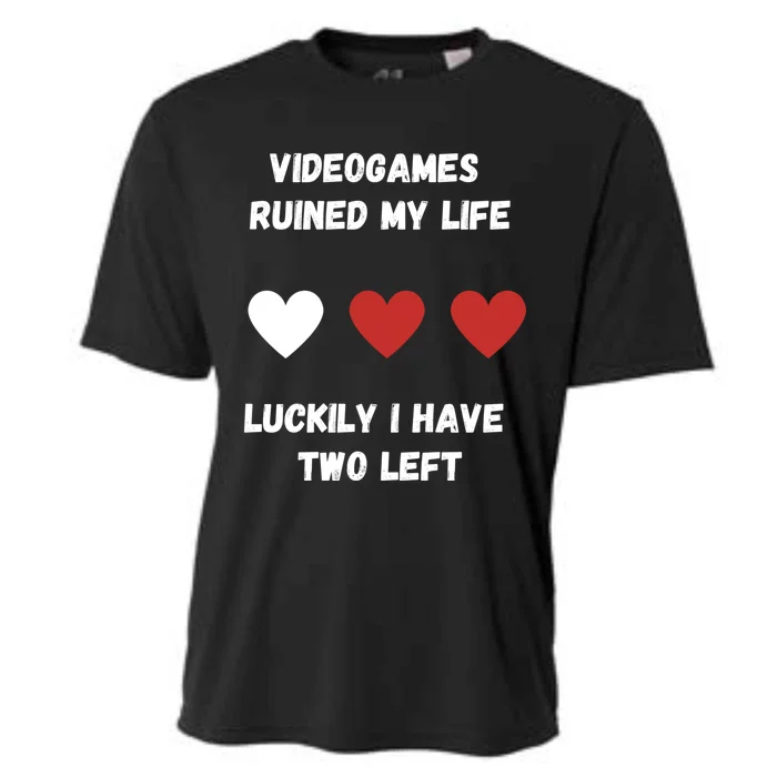 Videogames Meme Videogames Ruined Me Joke/meme Gaming Gift Cooling Performance Crew T-Shirt