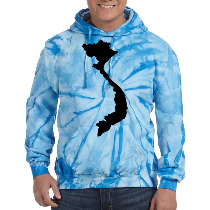 Vietnam Map Tie Dye Hoodie