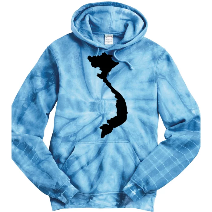 Vietnam Map Tie Dye Hoodie