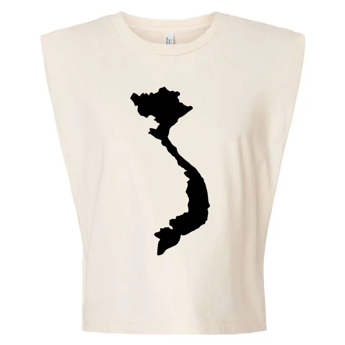 Vietnam Map Garment-Dyed Women's Muscle Tee