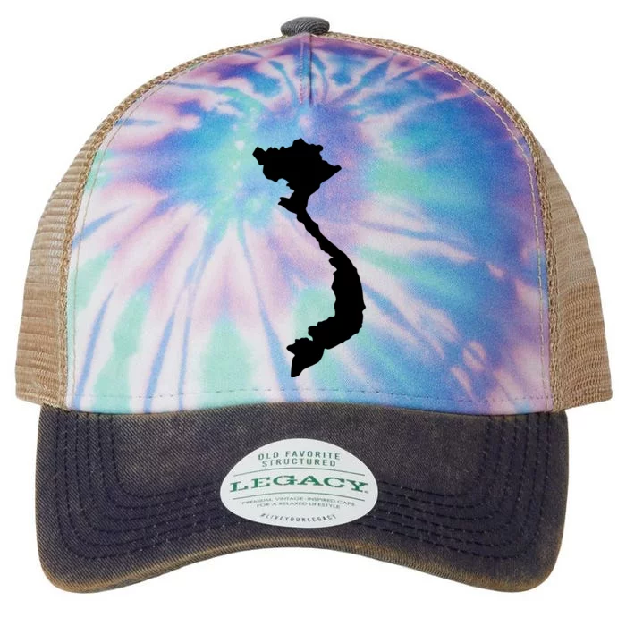 Vietnam Map Legacy Tie Dye Trucker Hat