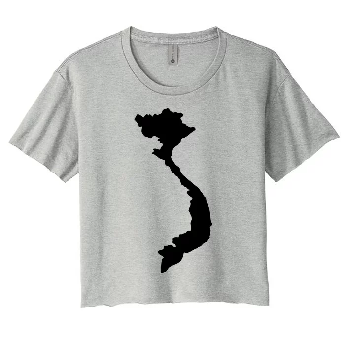 Vietnam Map Women's Crop Top Tee