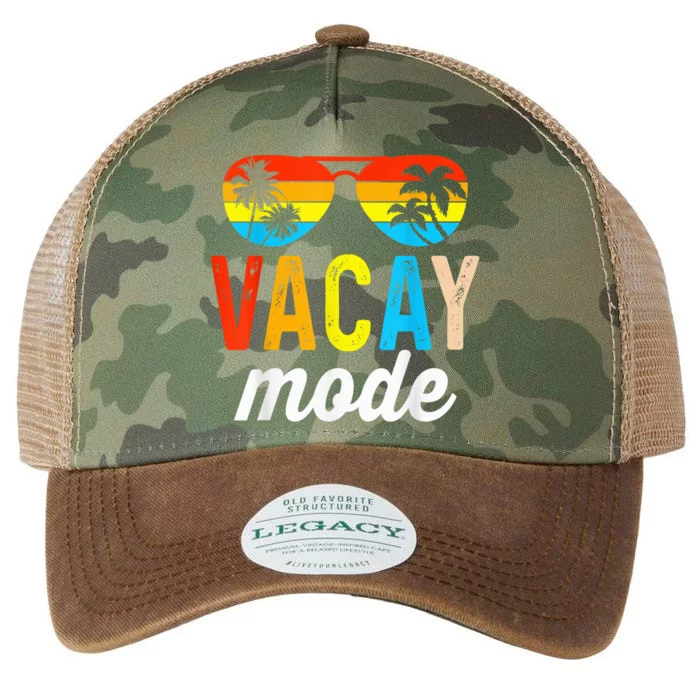 Vacay Mode Vintage Vacation Summer Cruise Family Holiday Legacy Tie Dye Trucker Hat