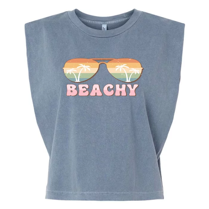 Vacay Mode Vibes Vacation Summer Cruise Getaway Beachy Gift Garment-Dyed Women's Muscle Tee