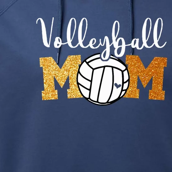 Volleyball Mom Volleyball Game Day Performance Fleece Hoodie