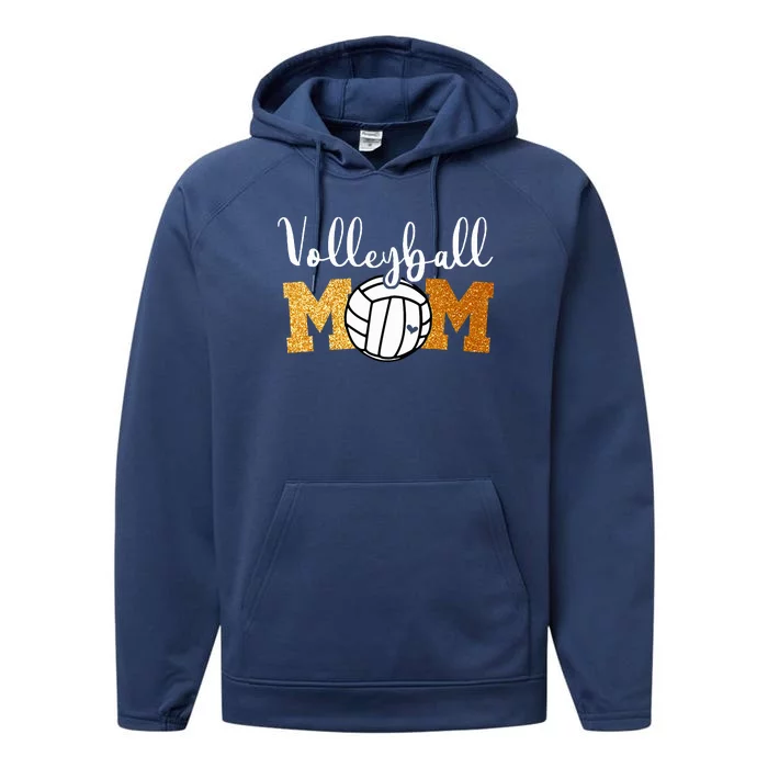 Volleyball Mom Volleyball Game Day Performance Fleece Hoodie