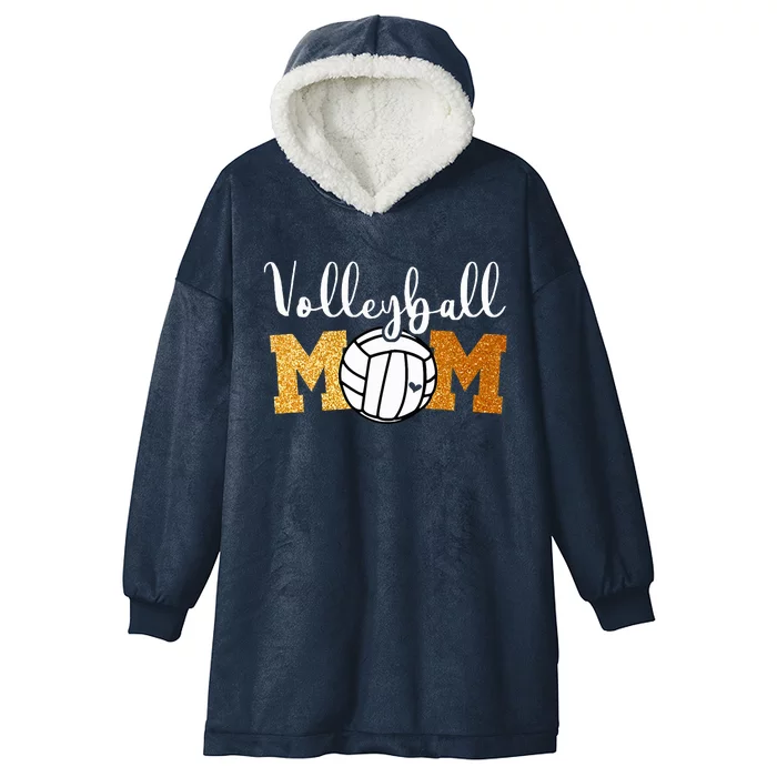 Volleyball Mom Volleyball Game Day Hooded Wearable Blanket