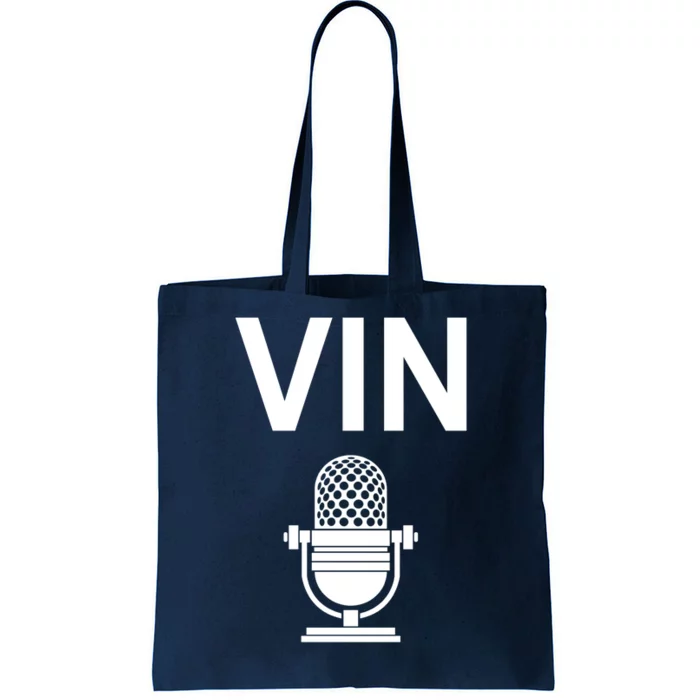 Vin Microphone Tote Bag