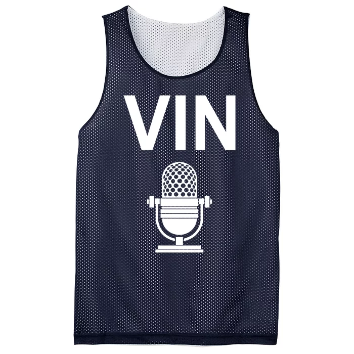 Vin Microphone Mesh Reversible Basketball Jersey Tank