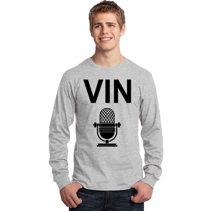 Vin Microphone Tall Long Sleeve T-Shirt