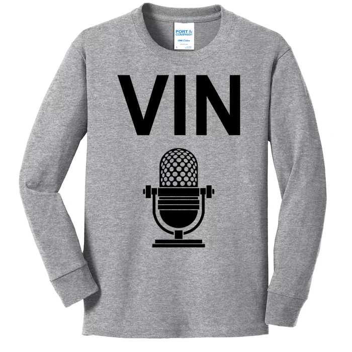 Vin Microphone Kids Long Sleeve Shirt