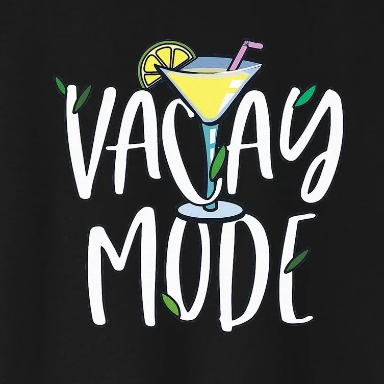 Vacay Mode  Vacation Outfit Cocktail Lover Women's Crop Top Tee