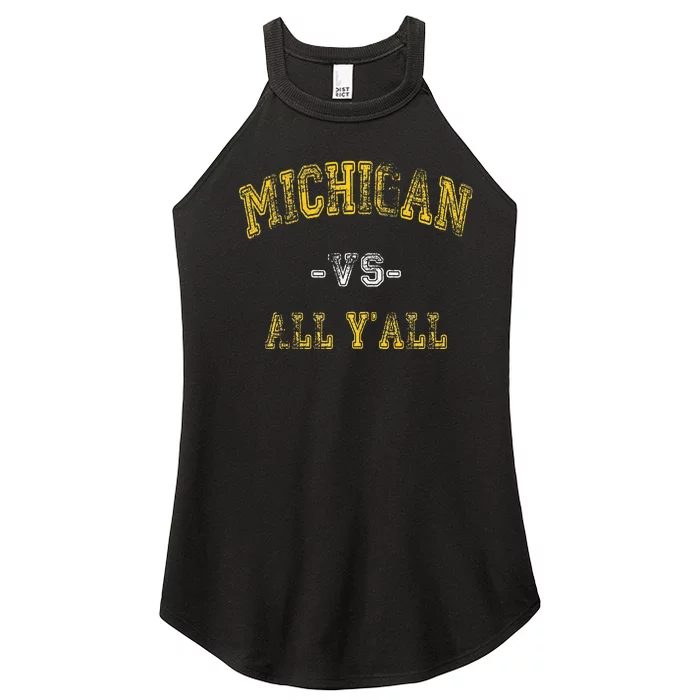 Vintage Michigan Vs All Yall Women’s Perfect Tri Rocker Tank