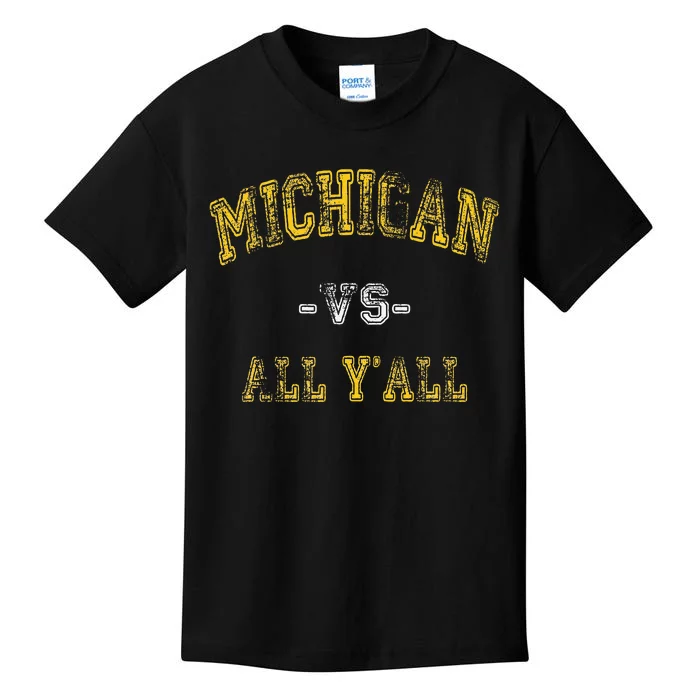 Vintage Michigan Vs All Yall Kids T-Shirt