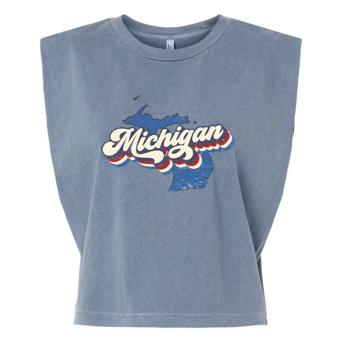 Vintage Michigan Garment-Dyed Women's Muscle Tee