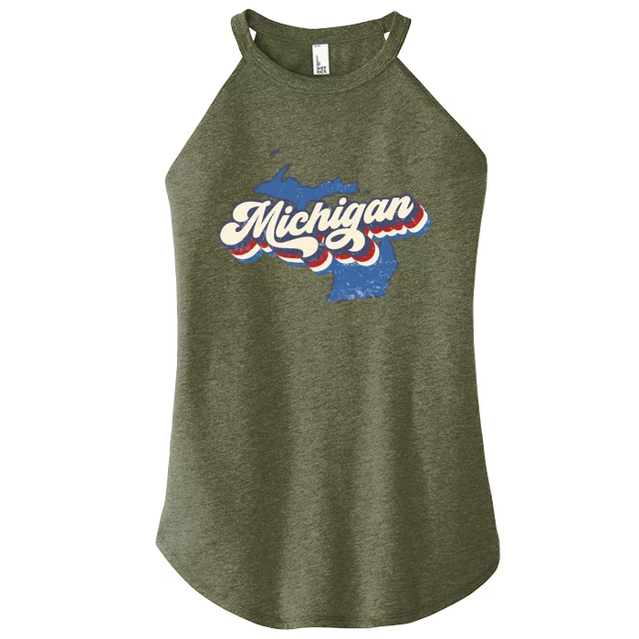 Vintage Michigan Women’s Perfect Tri Rocker Tank