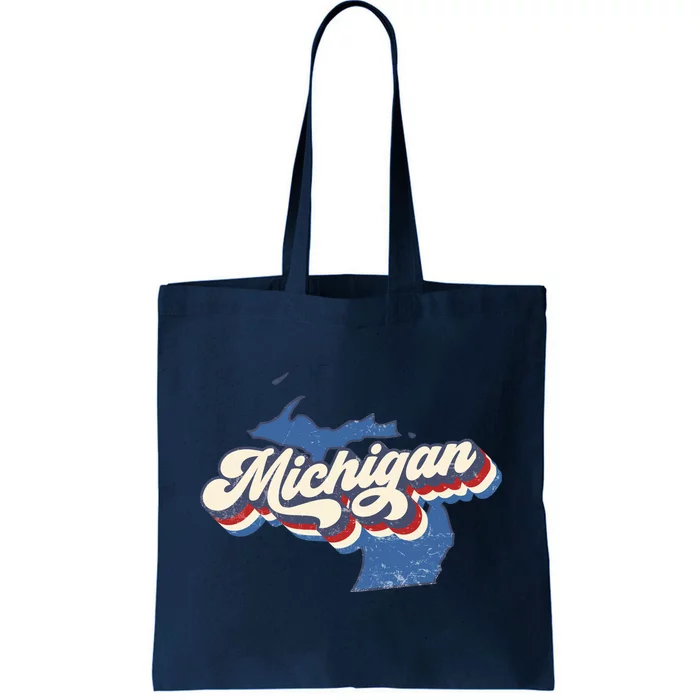 Vintage Michigan Tote Bag