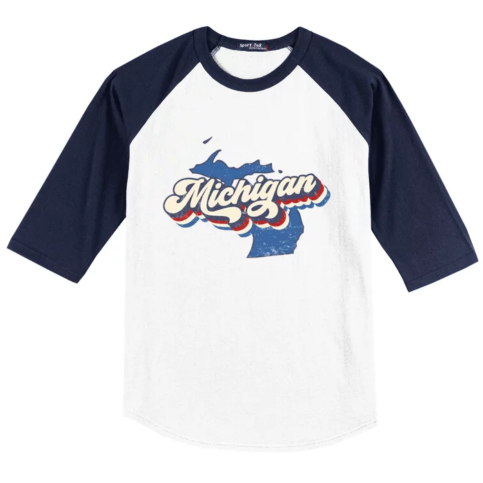 Vintage Michigan Baseball Sleeve Shirt