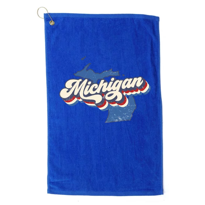 Vintage Michigan Platinum Collection Golf Towel