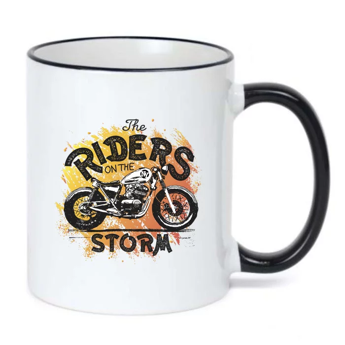 Vintage Motorcycle Black Color Changing Mug