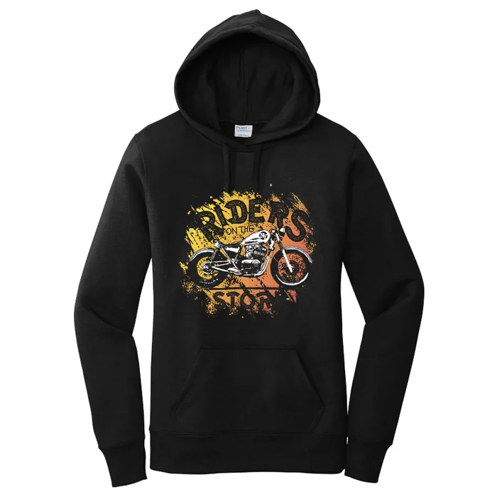 Vintage Motorcycle Women's Pullover Hoodie