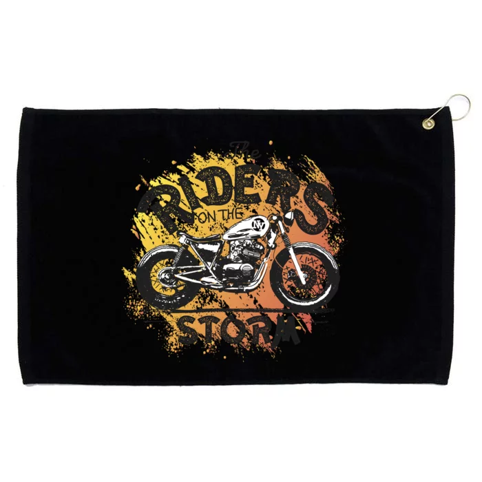 Vintage Motorcycle Grommeted Golf Towel