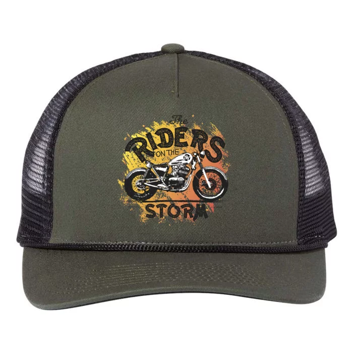 Vintage Motorcycle Retro Rope Trucker Hat Cap