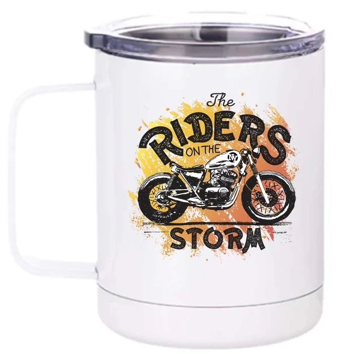 Vintage Motorcycle Front & Back 12oz Stainless Steel Tumbler Cup