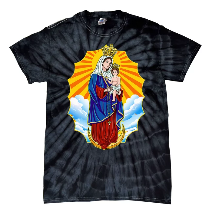 Venezuela Maracaibo Virgen Chinita Chiquinquira Tie-Dye T-Shirt