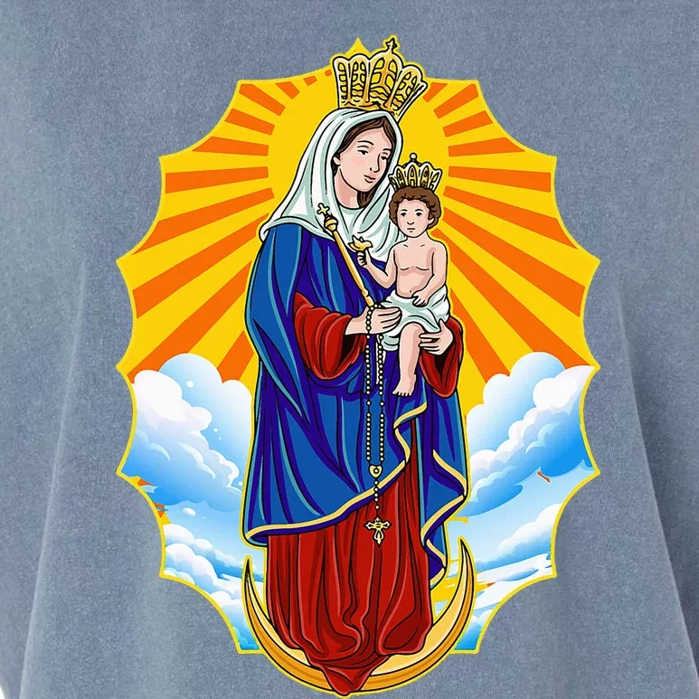 Venezuela Maracaibo Virgen Chinita Chiquinquira Garment-Dyed Women's Muscle Tee