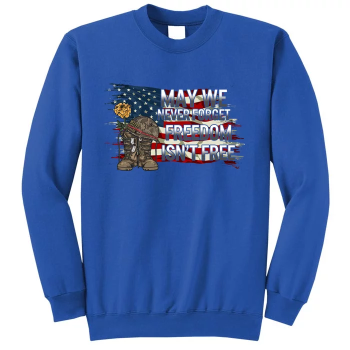 Veteran May We Never Forget Freedom Isnt Free Veterans Day Cute Gift Sweatshirt