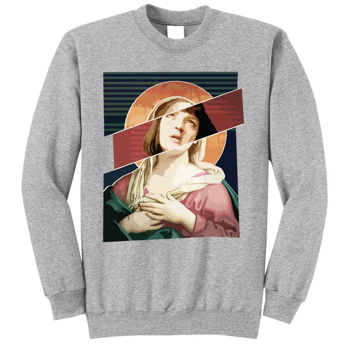 Virgin Mia Wallace Nose Bleed Overdose Icon Gift Tall Sweatshirt