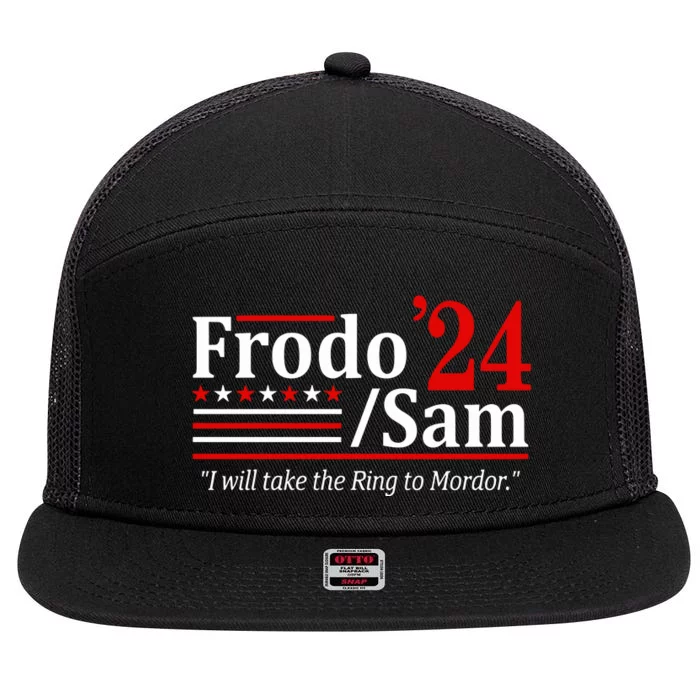 Viggo Mortensen Wearing Frodo And Sam 2024 I Will Take The Ring To Mordor 7 Panel Mesh Trucker Snapback Hat