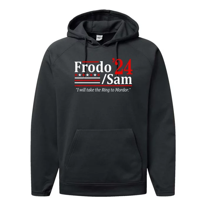 Viggo Mortensen Wearing Frodo And Sam 2024 I Will Take The Ring To Mordor Performance Fleece Hoodie