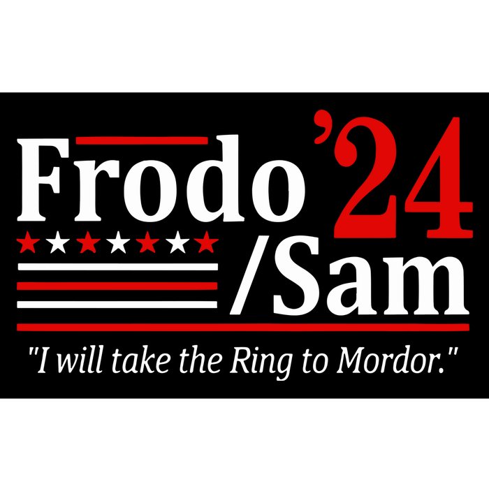 Viggo Mortensen Wearing Frodo And Sam 2024 I Will Take The Ring To Mordor Bumper Sticker