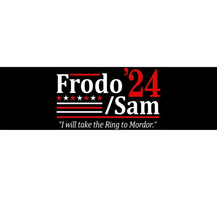 Viggo Mortensen Wearing Frodo And Sam 2024 I Will Take The Ring To Mordor Bumper Sticker