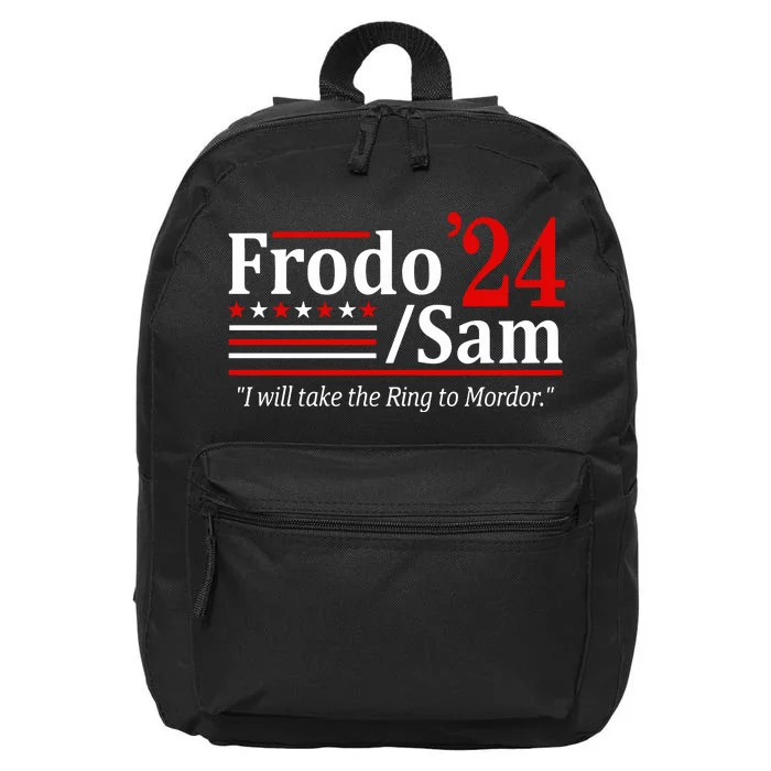 Viggo Mortensen Wearing Frodo And Sam 2024 I Will Take The Ring To Mordor 16 in Basic Backpack