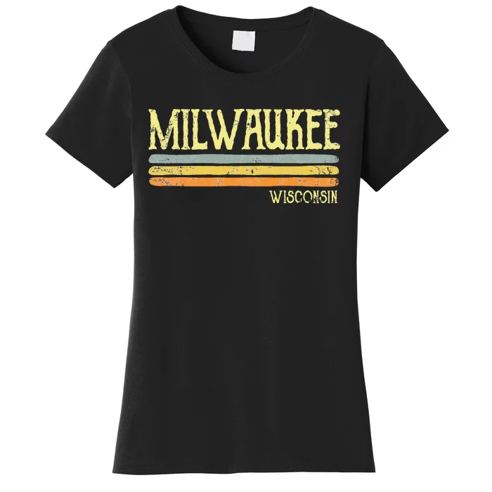 Vintage Milwaukee Wisconsin Wi Love Gift Souvenir Women's T-Shirt