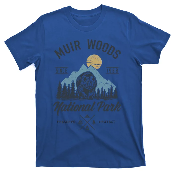 Vintage Muir Woods National Park Hiking Camping Gift T-Shirt