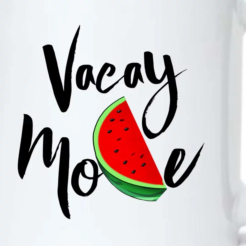 Vacay Mode Watermelon Tropical Summer Vibes Fruit Gift Black Color Changing Mug