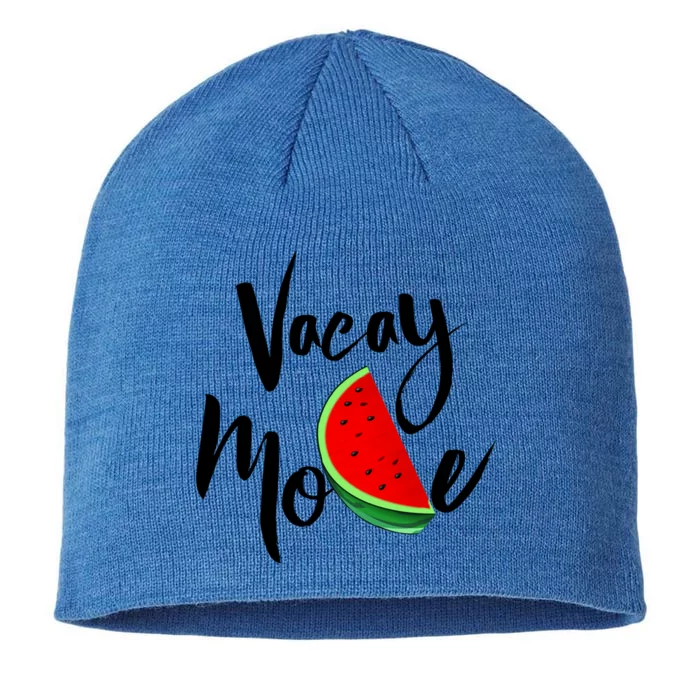 Vacay Mode Watermelon Tropical Summer Vibes Fruit Gift 8 1/2in Sustainable Knit Beanie