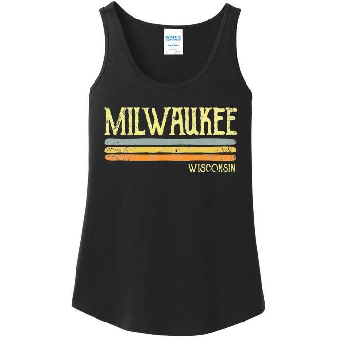 Vintage Milwaukee Wisconsin Wi Love Souvenir Ladies Essential Tank