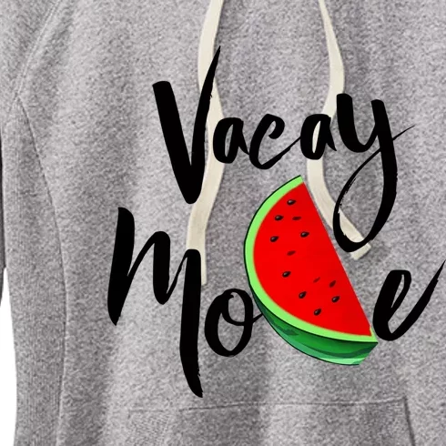 Vacay Mode Watermelon Tropical Summer Vibes Fruit Great Gift Women's Fleece Hoodie