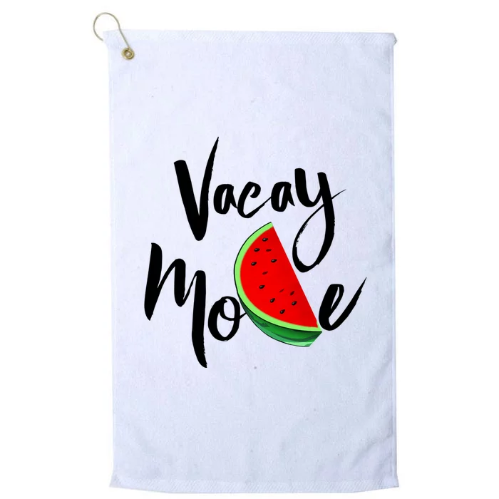 Vacay Mode Watermelon Tropical Summer Vibes Fruit Great Gift Platinum Collection Golf Towel