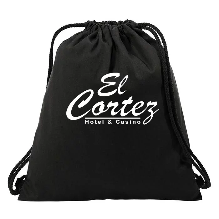 Vegas Matt Wearing El Cortez Hotel And Casino Drawstring Bag