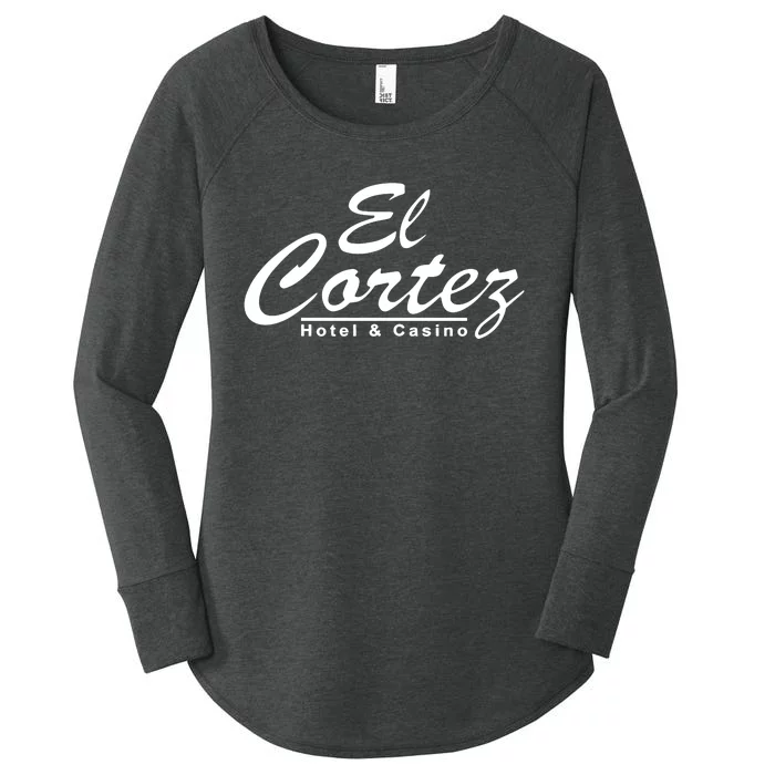 Vegas Matt Wearing El Cortez Hotel And Casino Women's Perfect Tri Tunic Long Sleeve Shirt