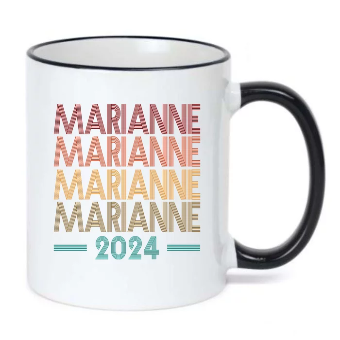 Vote Marianne Williamson Retro 2024 Black Color Changing Mug