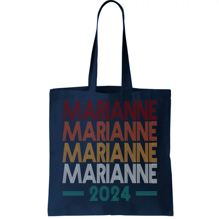 Vote Marianne Williamson Retro 2024 Tote Bag