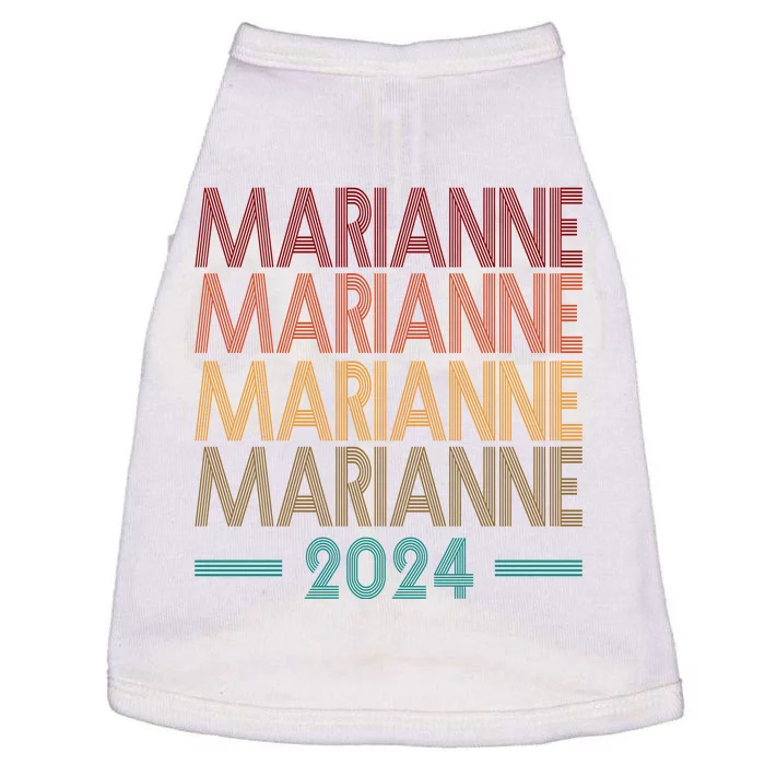 Vote Marianne Williamson Retro 2024 Doggie Tank