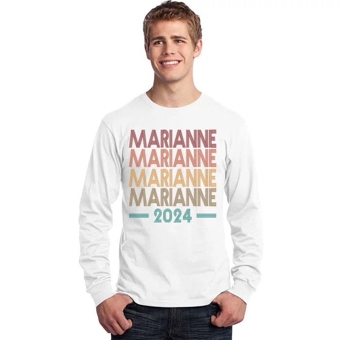 Vote Marianne Williamson Retro 2024 Tall Long Sleeve T-Shirt